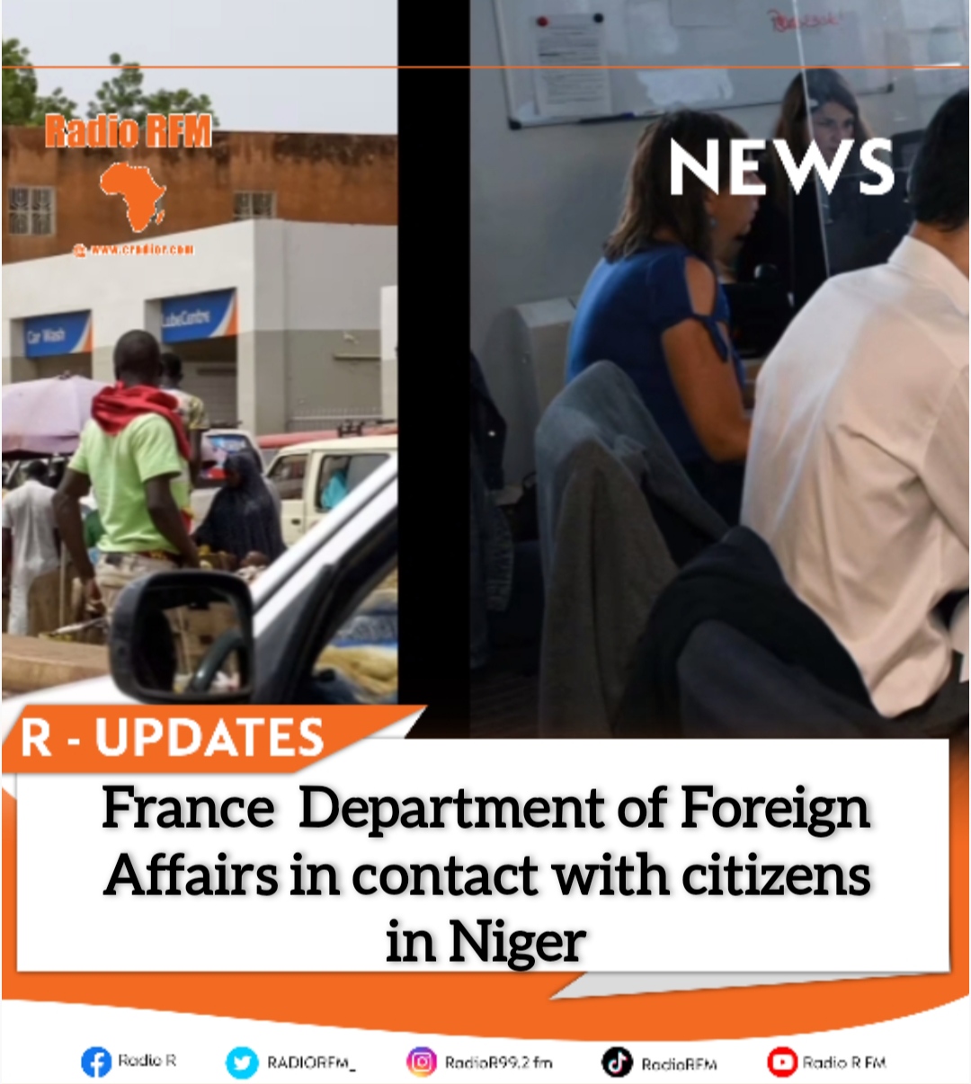 France Department of Foreign Affairs in contact with citizens in Niger..