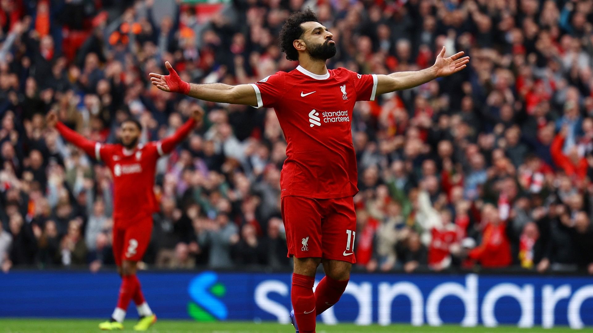 Salah Caps Fightback As Liverpool Go Top.