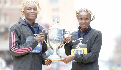 Hellen Obiri Defends Her  Boston Marathon Title.