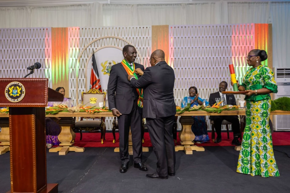 Kenyan President William Ruto,Awarded Ghana’s Highest Honour.