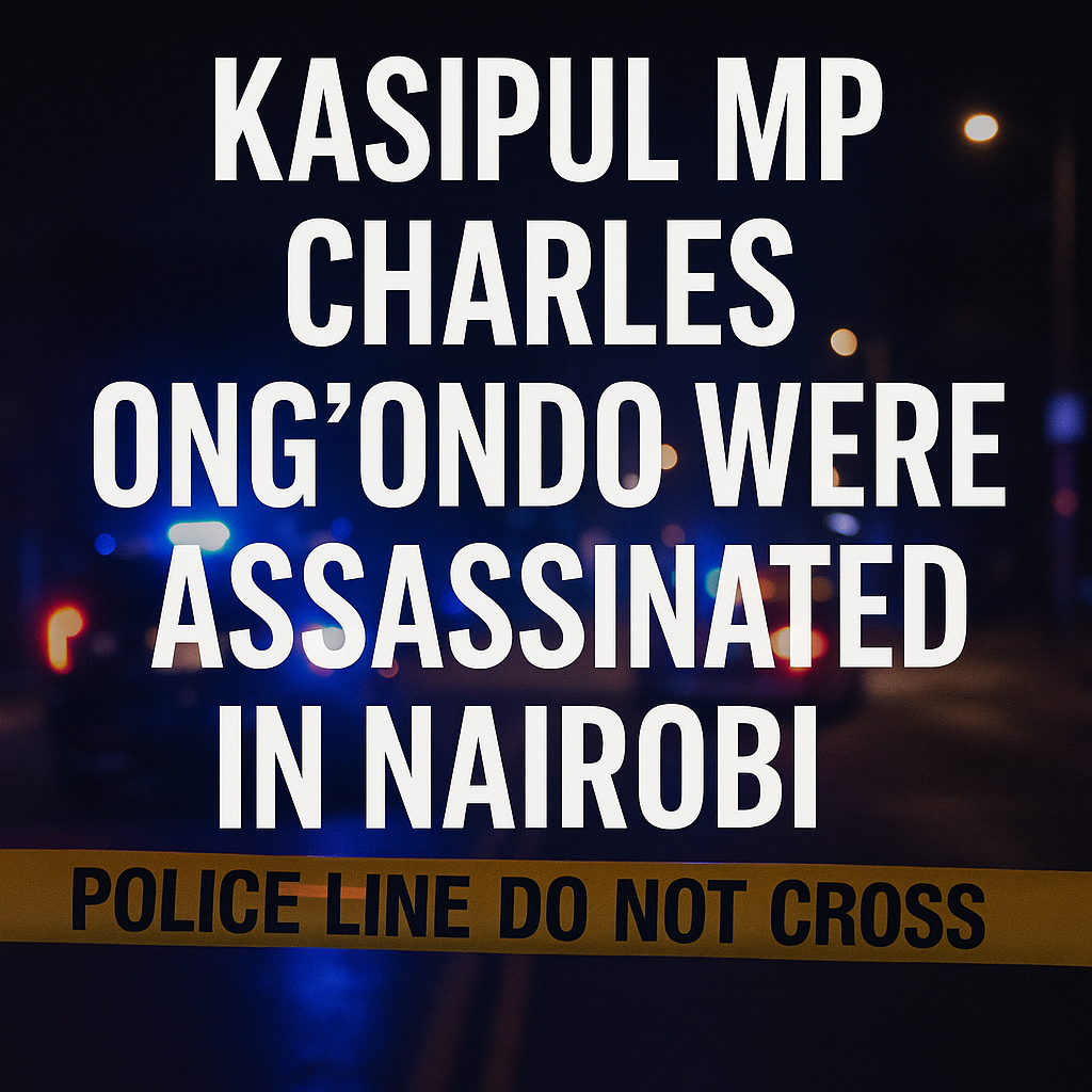 Kasipul MP Charles Ong’ondo Were Assassinated in Nairobi: Latest Findings and National Reactions
